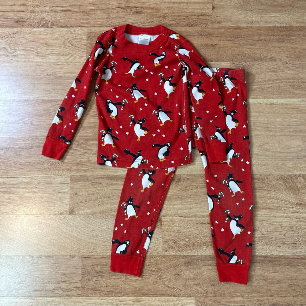 Hanna Andersson Toddler Kids Unisex Penguin Holiday Christmas Pajama Set Size 4